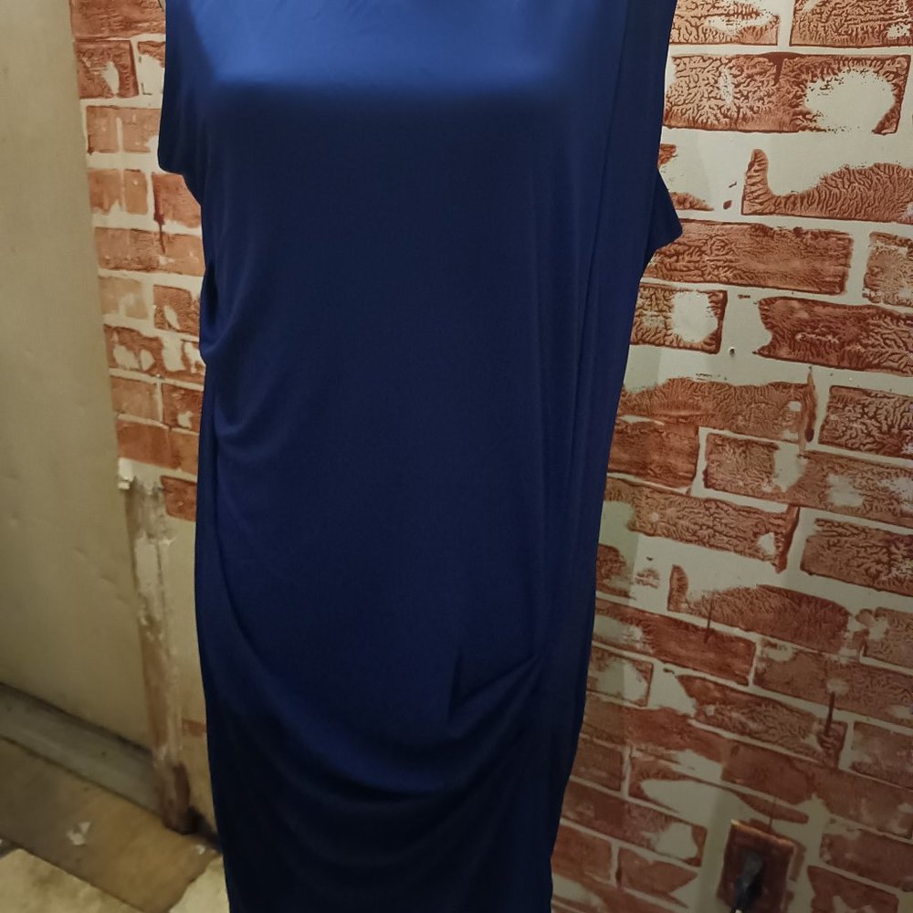 Allen B blue sleeveless Dress size XL
